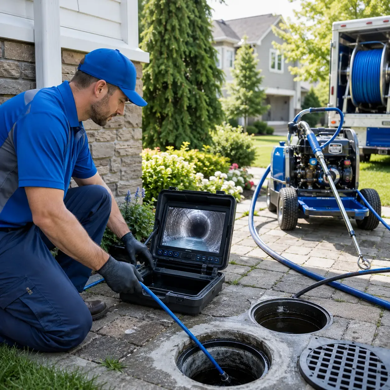 Outdoor drain cleaning professionals serving Nadeau, MI